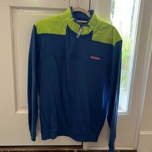 Vineyard vines pullover,1/4 zip blue, green, men small
